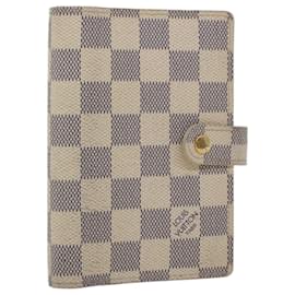 Louis Vuitton-LOUIS VUITTON Damier Azur Agenda PM Tagesplaner Cover R20706 LV Auth 43846-Andere