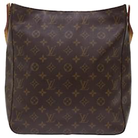 Louis Vuitton-Bolsa de ombro M LOUIS VUITTON Monogram Looping GM51145 Autenticação de LV 49225-Monograma