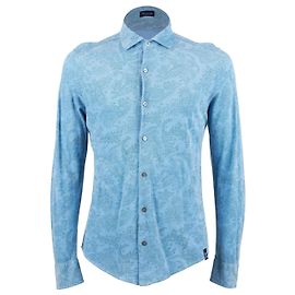 Autre Marque Camicia stampata Drumohr Paisley Blu