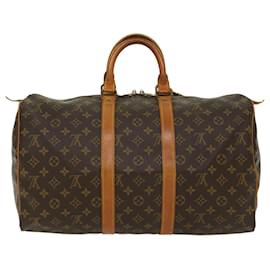 Louis Vuitton-Louis Vuitton-Monogramm Keepall 45 Boston Bag M.41428 LV Auth 49726-Monogramm