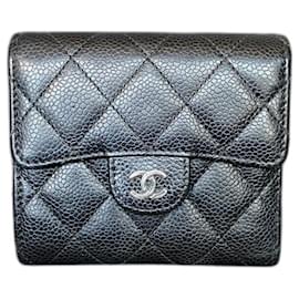 Timeless NEW CHANEL PURSE ZIPPERED BLUE LEATHER QUILTED BLUE LEATHER COIN  PURSE ref.829450 - Joli Closet