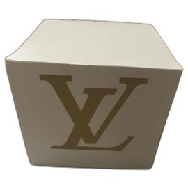 Bloc notes cube en papier Louis Vuitton Beige Beige