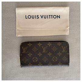 Louis Vuitton, Accessories, Louis Vuitton Monogram Portefeuille Clemence  Round Long Wallet M642 Brown P