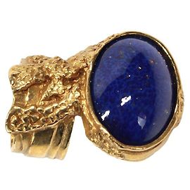 Saint Laurent Anelli Blu Gold hardware