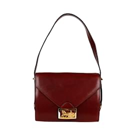 Céline-Céline Vintage Shoulder Bag-Red