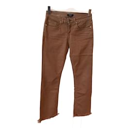Autre Marque-NON SIGNE / UNSIGNED  Jeans T.fr 36 Cotton - elasthane-Camel