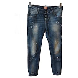 Autre Marque-NICHT SIGN / UNSIGNED Jeans T.fr 36 Baumwolle-Blau