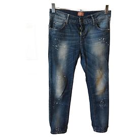 Autre Marque NON SIGNE / UNSIGNED Jeans T.FR 36 Coton Bleu