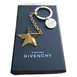 Givenchy-Schlüsselbund/Givenchy-Taschenanhänger, signiert, neu im Karton-Golden