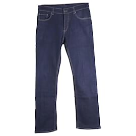 Prada-Prada Jeans em Algodão Azul Escuro-Azul
