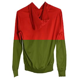 Christian Dior-Christian Dior Drawstring Hoodie in Red Cotton-Red