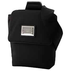 Dolce & Gabbana-Logo Backpack - Dolce&Gabbana - Nylon - Black-Black