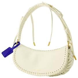 Off White-Edge Weaving Shoulder Bag - Off White - Leather - Beige-Brown,Beige
