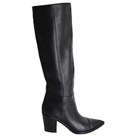 Gianvito Rossi-Gianvito Rossi Daenerys 70 Knee-high Boots In Black Leather-Black