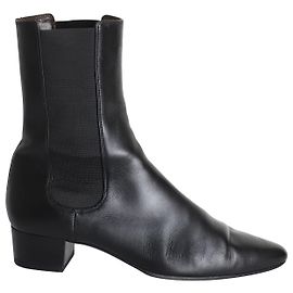 The row LA RIGA 30 Stivaletti British In Pelle Nera Nero