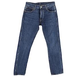 Khaite-Jeans denim slim fit Khaite in cotone blu-Blu