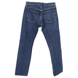 Khaite-Khaite Slim-Fit Denim Jeans in Blue Cotton-Blue