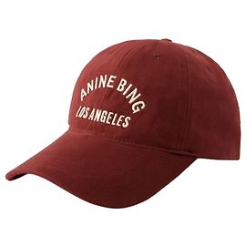 Jeremy Cap – Anine Bing – Baumwolle – Dunkle Kirsche Rot Bordeaux