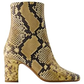 Celeste Ankle Boots - Rouje - Leather - Natural Python Multiple colors