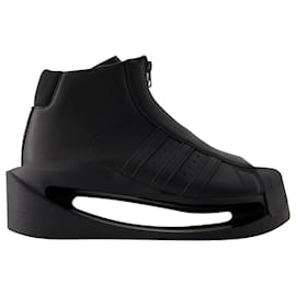 Y3-Pwr Pro Sneakers - Y-3 - Leather - Black-Black