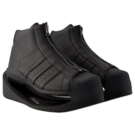 Y3-Pwr Pro Sneakers - Y-3 - Leather - Black-Black