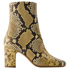 Botines Celeste - Rouje - Piel - Pitón Natural Multicolor