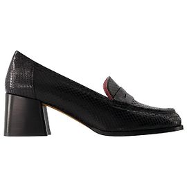 Dorothee Loafers - Rouje - Leather - Black Black