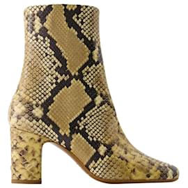 Celeste Ankle Boots - Rouje - Leather - Natural Python Multiple colors