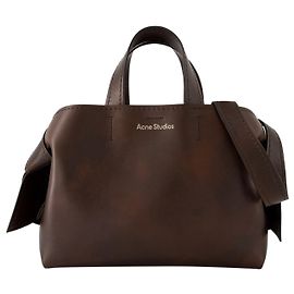 Bolsa Musubi Shopper - Acne Studios - Couro - Marrom Escuro Marrom