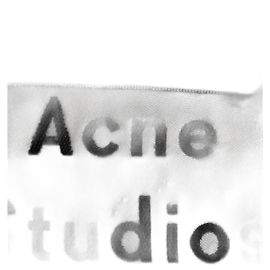 Acne Studios Robe Jessia à col V en lin noir Noir