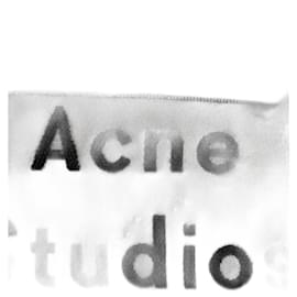 Acne-Acne Studios Robe Jessia à col V en lin noir-Noir
