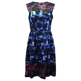 Erdem-Erdem Sleeveless Mini Dress in Multicolor Silk-Other,Python print