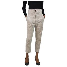 Isabel Marant Etoile Pantalón rayas neutras - talla FR 34 Otro