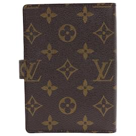 Louis Vuitton-LOUIS VUITTON Monogramm Agenda PM Tagesplaner Cover R.20005 LV Auth 49646-Monogramm