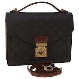 Louis Vuitton-LOUIS VUITTON Monogram Monceau Hand Bag 2way M51185 LV Auth 49712-Monogram