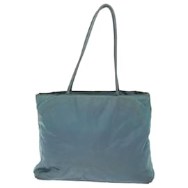 Prada-PRADA Tote Bag Nylon Blue Auth 49584-Blue