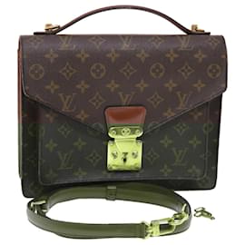 Louis Vuitton-LOUIS VUITTON Monogram Monceau Hand Bag 2way M51185 LV Auth bs7143-Monogram