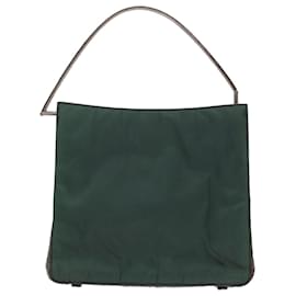 Prada-PRADA Shoulder Bag Nylon Green Auth bs7093-Green