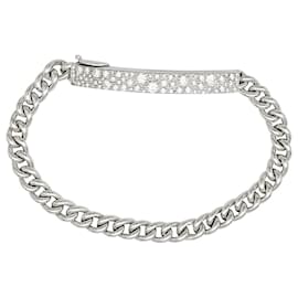 Dior-Dior bracelet, "curb chain", WHITE GOLD, diamants.-Other