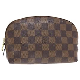 Louis Vuitton-LOUIS VUITTON Damier Ebene Pochette Cosmetic PM Pouch N47516 LV Auth 49642-Other