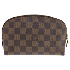 Louis Vuitton-LOUIS VUITTON Damier Ebene Pochette Kosmetik PM Beutel N.47516 LV Auth 49642-Andere