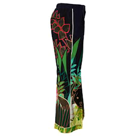 Valentino-Valentino, Pantalon mit Dschungel-Print-Mehrfarben