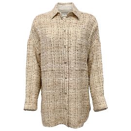 Camisa Watali de tweed beige Iro Beige