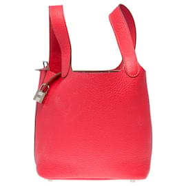 Hermès-HERMES Picotin Bag in Pink Leather - 101351-Pink