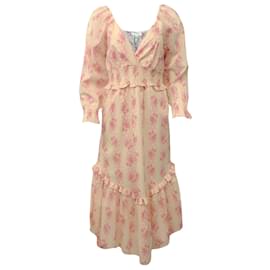 Autre Marque-Love Shack Fancy French Firefly Kleid in Lila-Pink