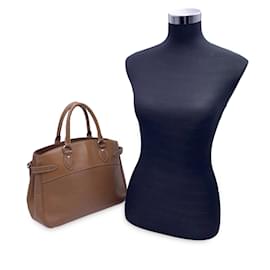 Louis Vuitton-Cartable Passy PM Bag en cuir épi marron clair-Marron