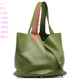 Hermès-Hermès Rouge Clémence Picotin GM-Rouge