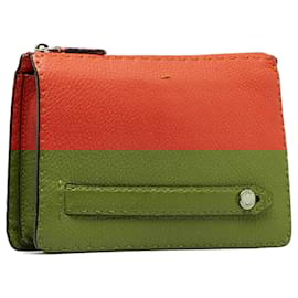 Fendi-Fendi Orange Selleria Clutch Bag-Orange