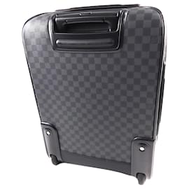 Louis Vuitton-Louis Vuitton Black Damier Graphite Pegase Business Luggage 55-Black