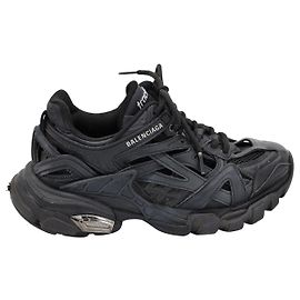 Balenciaga Track. 2 Baskets en Polyuréthane Noir Noir